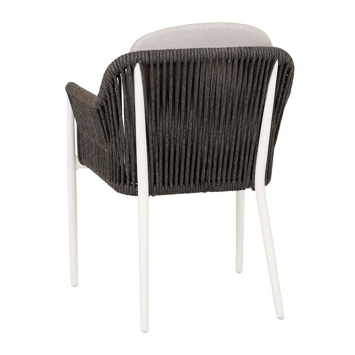 Delphi Modern Dining Armchair - Upholstered Fabric Seat, Sturdy Wooden Legs for Kitchen, Dining Room, and Office Use