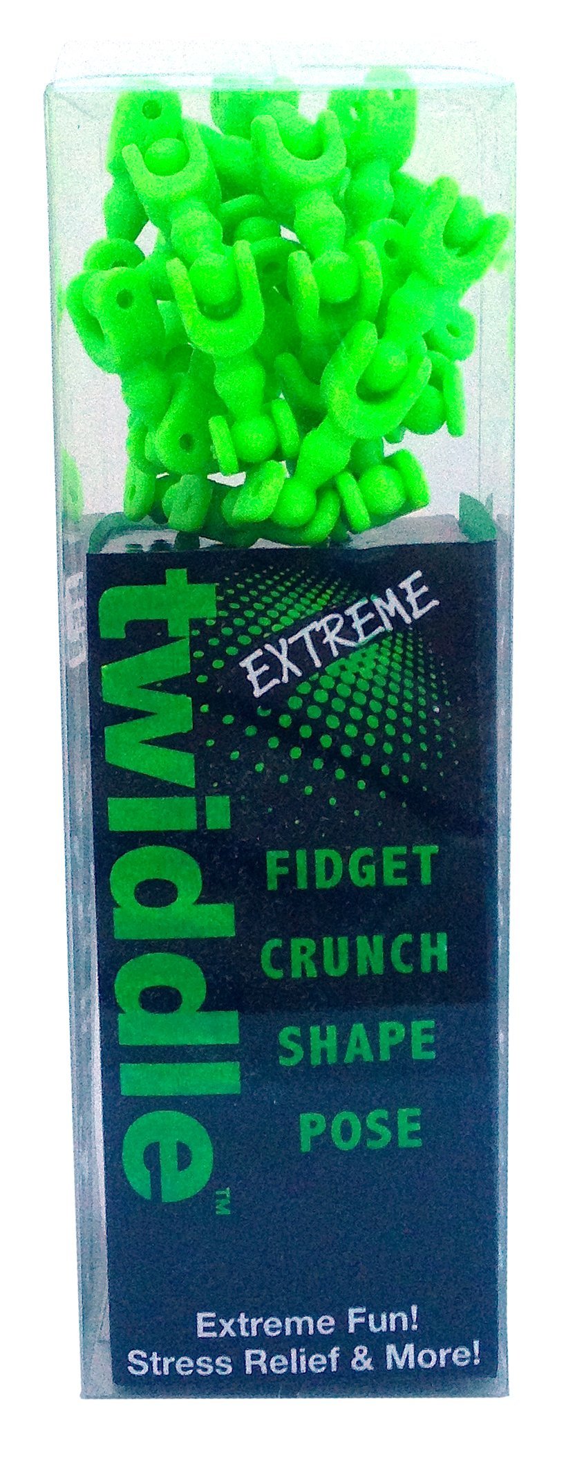 Twiddle Extreme Crunch Safe Sensory Toy for Anxiety Relief - Green Chewable Fidget for Kids & Adults with ADHD, Autism - Perfect for Stress Relief at Home, School & Travel