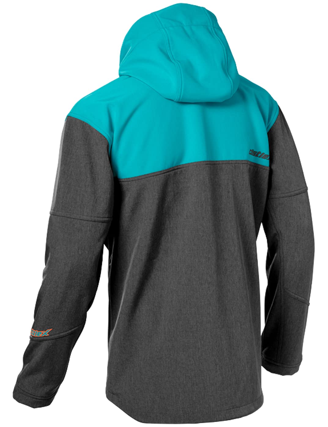 Castle X Men's Motorcycle Jacket - Turquoise/Heather Charcoal - Size Large - Waterproof & Windproof Riding Gear for Adventure & Commuting