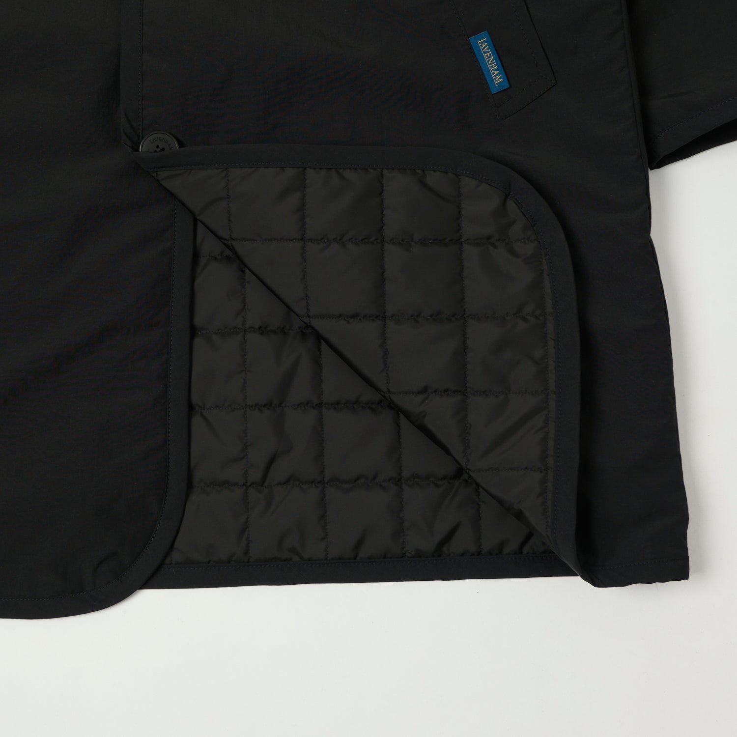 Lavenham FCQ Button Chantry Quilted Jacket - Black | Classic British Quilted Coat for Men & Women | Perfect for Outdoor Adventures, Casual Wear & Countryside Strolls