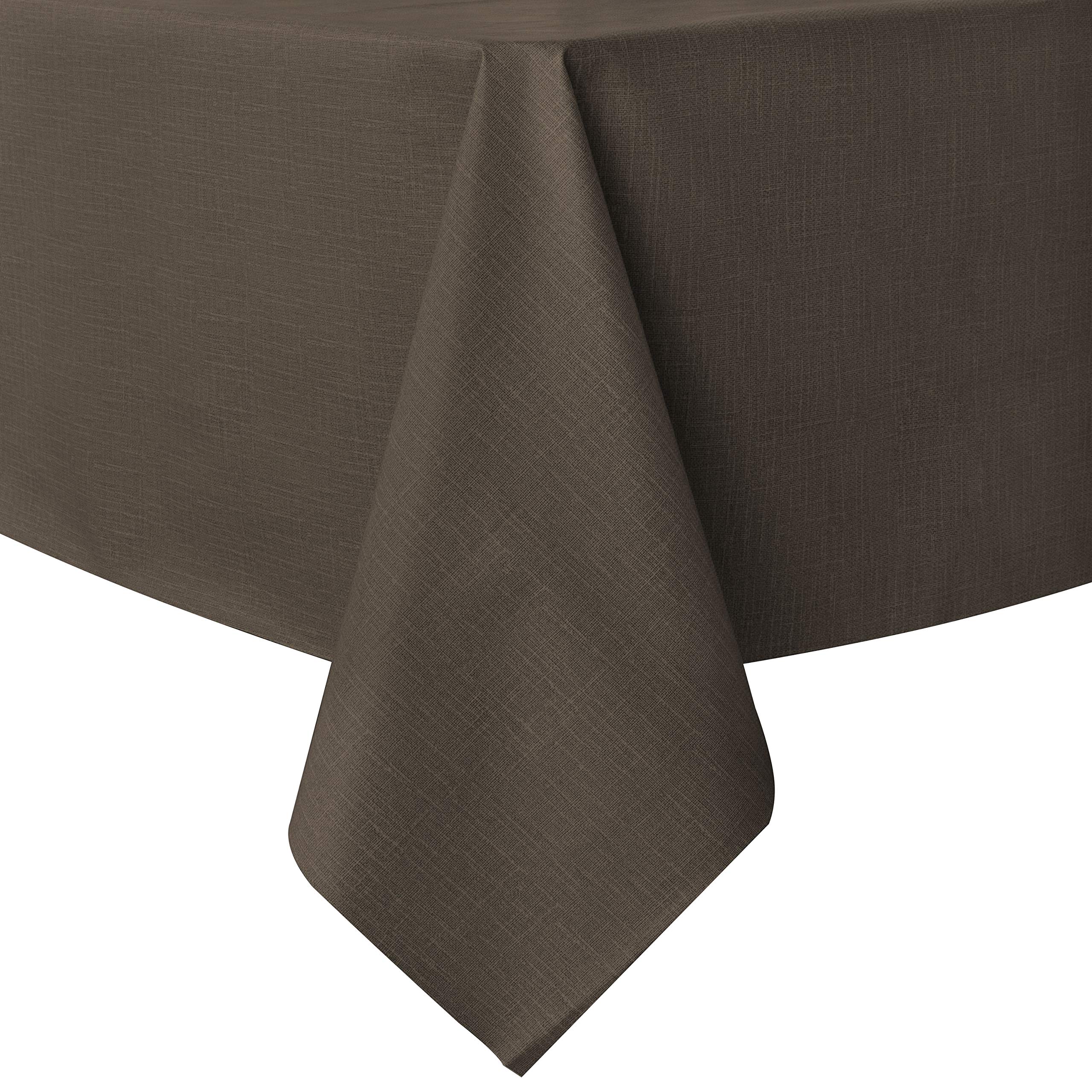 Sancua 100% Waterproof Rectangle PVC Tablecloth - 54 x 120 Inch Oil-Resistant Spill-Proof Vinyl Table Cover for Dining, Buffet Parties, Camping & Coffee Tables - Easy to Wipe Clean & Durable for Indoor/Outdoor Use