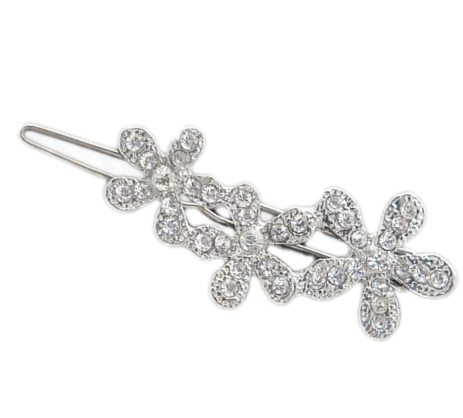 GRBT Crystal Hair Clip for Women - Elegant Rhinestone Barrettes for Wedding, Party & Everyday Use - Shiny Hair Accessories for Girls & Teens