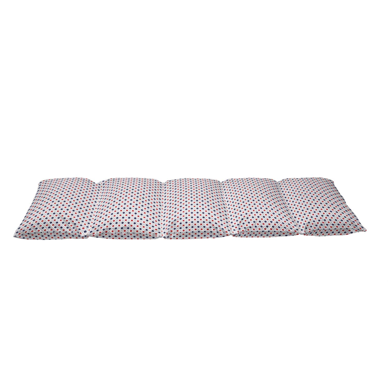 Ambesonne Navy Blue and Red Geometric Floor Pillow Cover - 88
