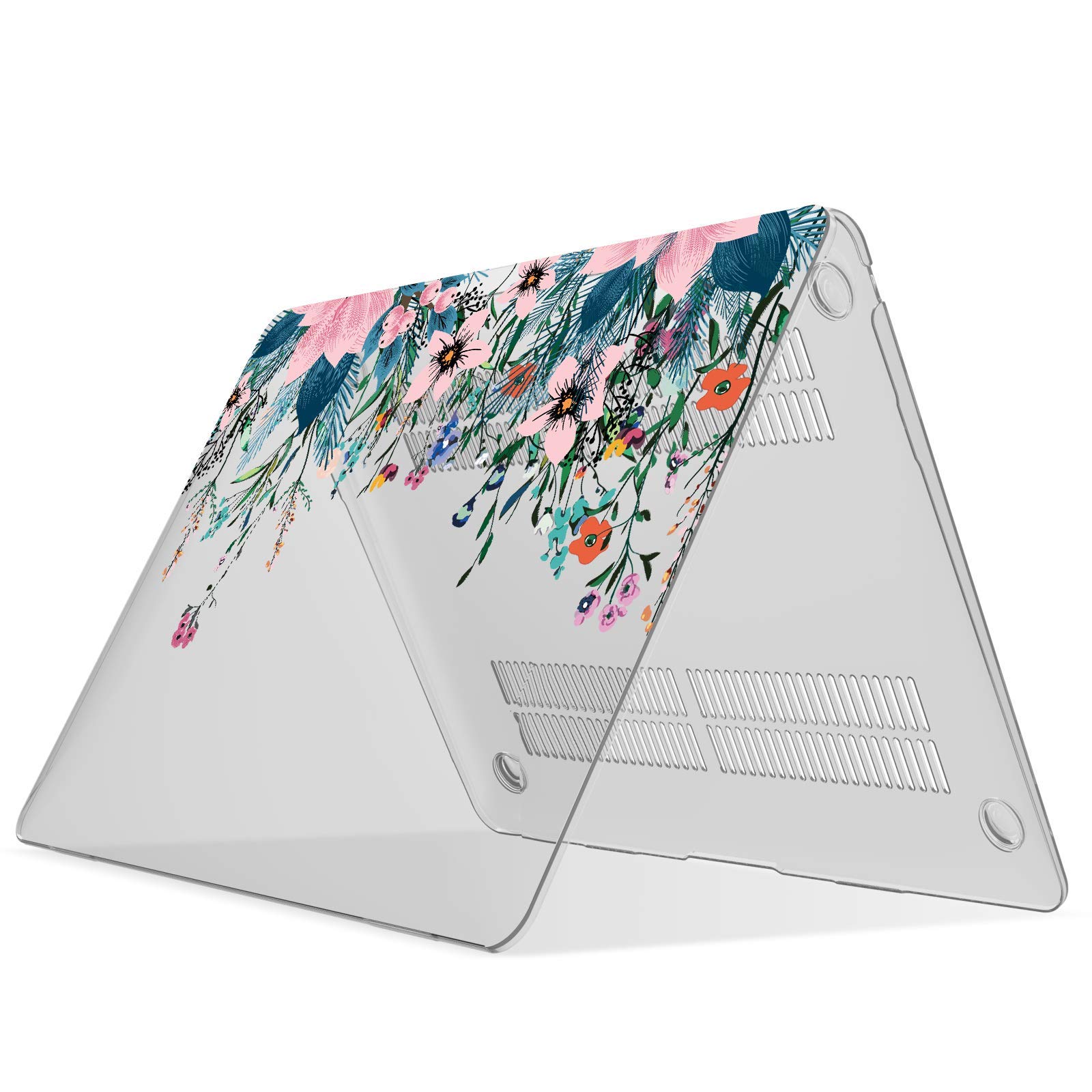 IBENZER Hard Plastic Protective Case for MacBook Air 13-inch (2020-2022 Models A2337 A2179 A1932 M1 Chip) - Compatible with Retina Display & Touch ID, Orris Design (MAD-T13AFL) | Perfect for Work, Travel & School Protection