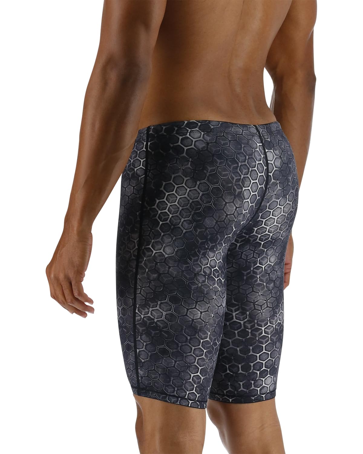 TYR Men's Akurra Thresher Jammer - U12 Compliant One Piece Competitive Swimwear for Training & Racing | Professional Swim Suit for Lap Swimming & Water Sports