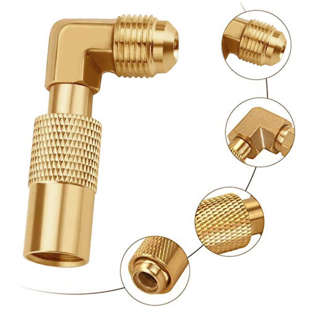 Joywayus 3/8 Inch Male Flare to 3/8 Inch Male Flare 90 Degree Elbow Adapter - Low Pressure Gas Fitting for Blackstone 17