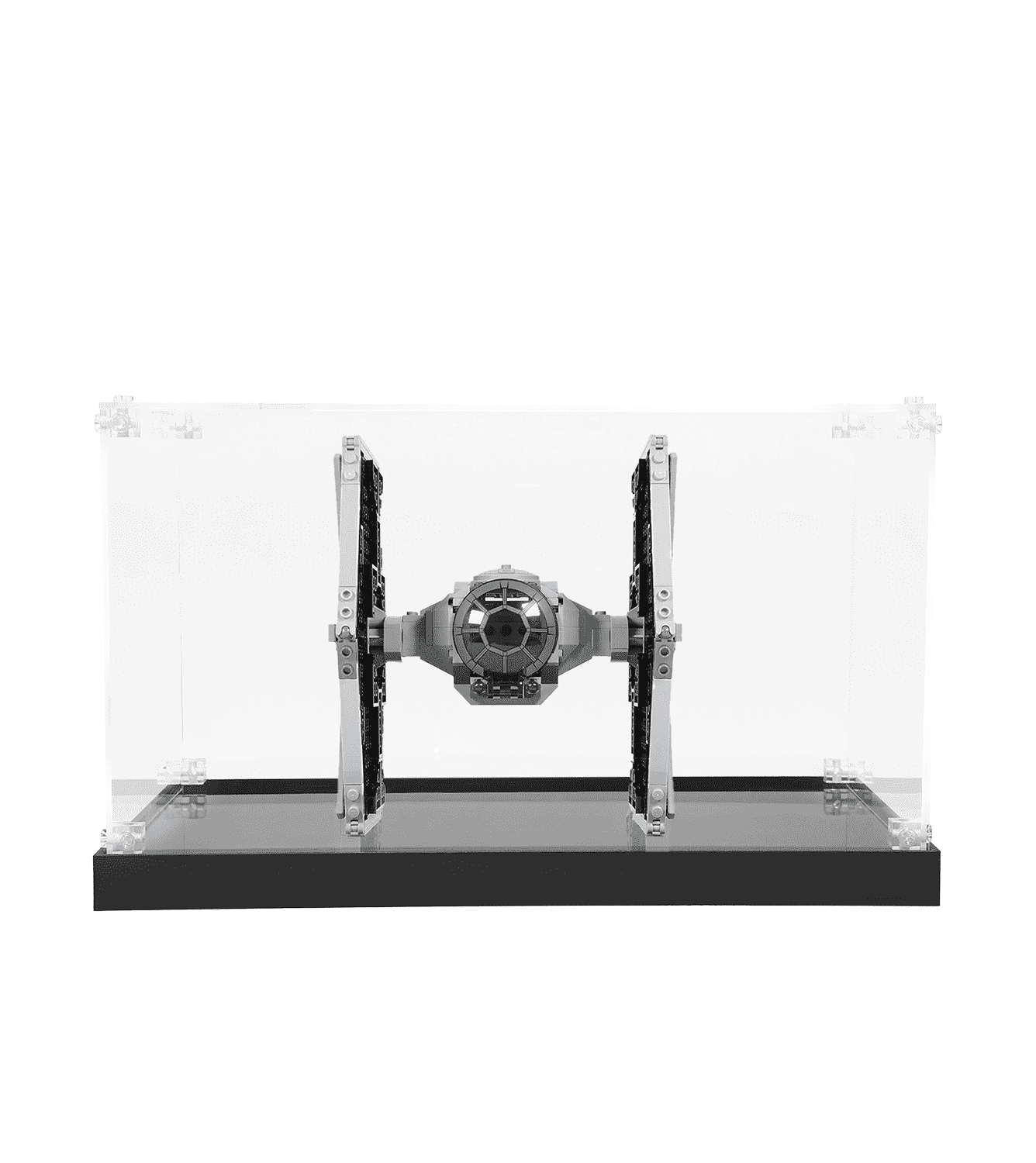 LEGO Iron Man Bust Imperial Tie Fighter 75300 Display Case - Premium Acrylic Showcase for Collectible LEGO Sets | Perfect for Home Decor, Office Display & Gift Giving