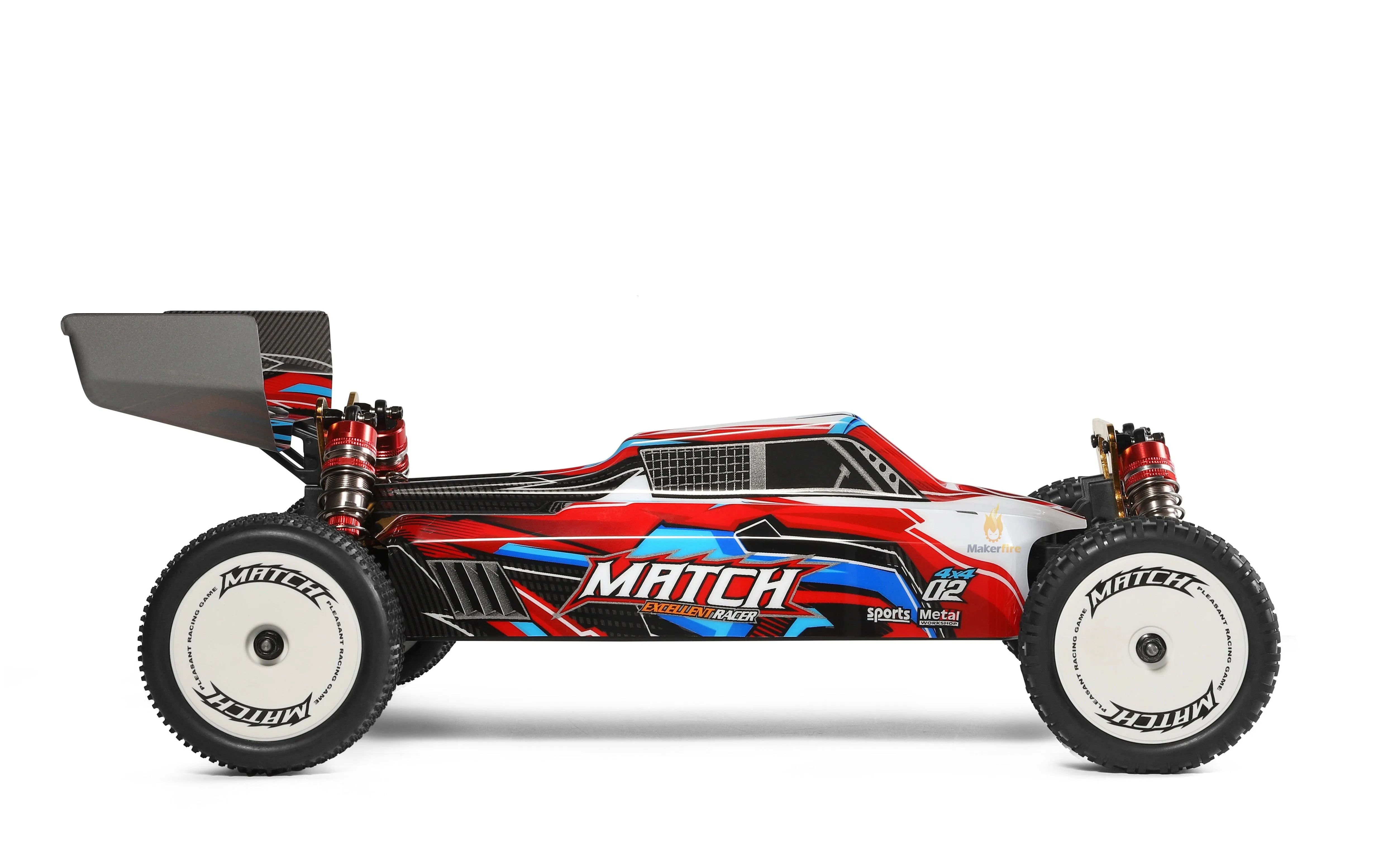 WLToys 104001 1:10 Scale 4WD Off-Road RC Car - Electric Brushed Remote Control Toy Vehicle for Kids - Perfect for Outdoor Play, Backyard Racing & Off-Road Adventures