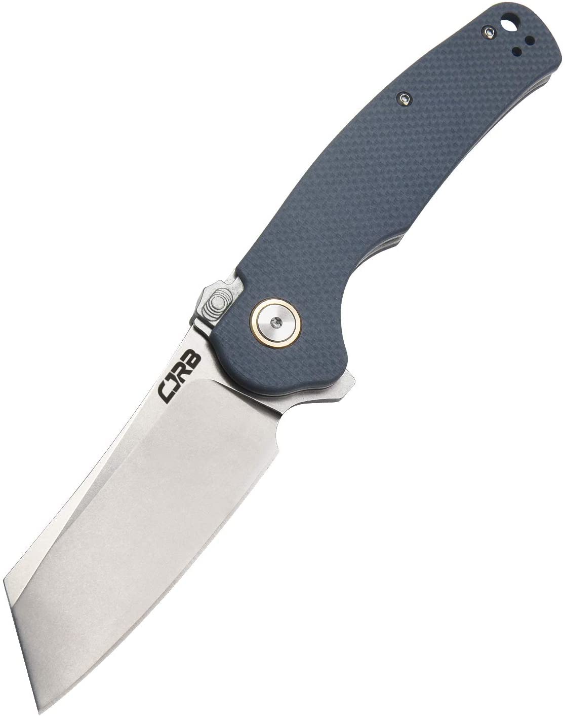 CJRB Crag Folding Knife with Blue G10 Handle & Caldera Red EDC Companion - Perfect for Outdoor Camping, Hiking and Everyday Carry
