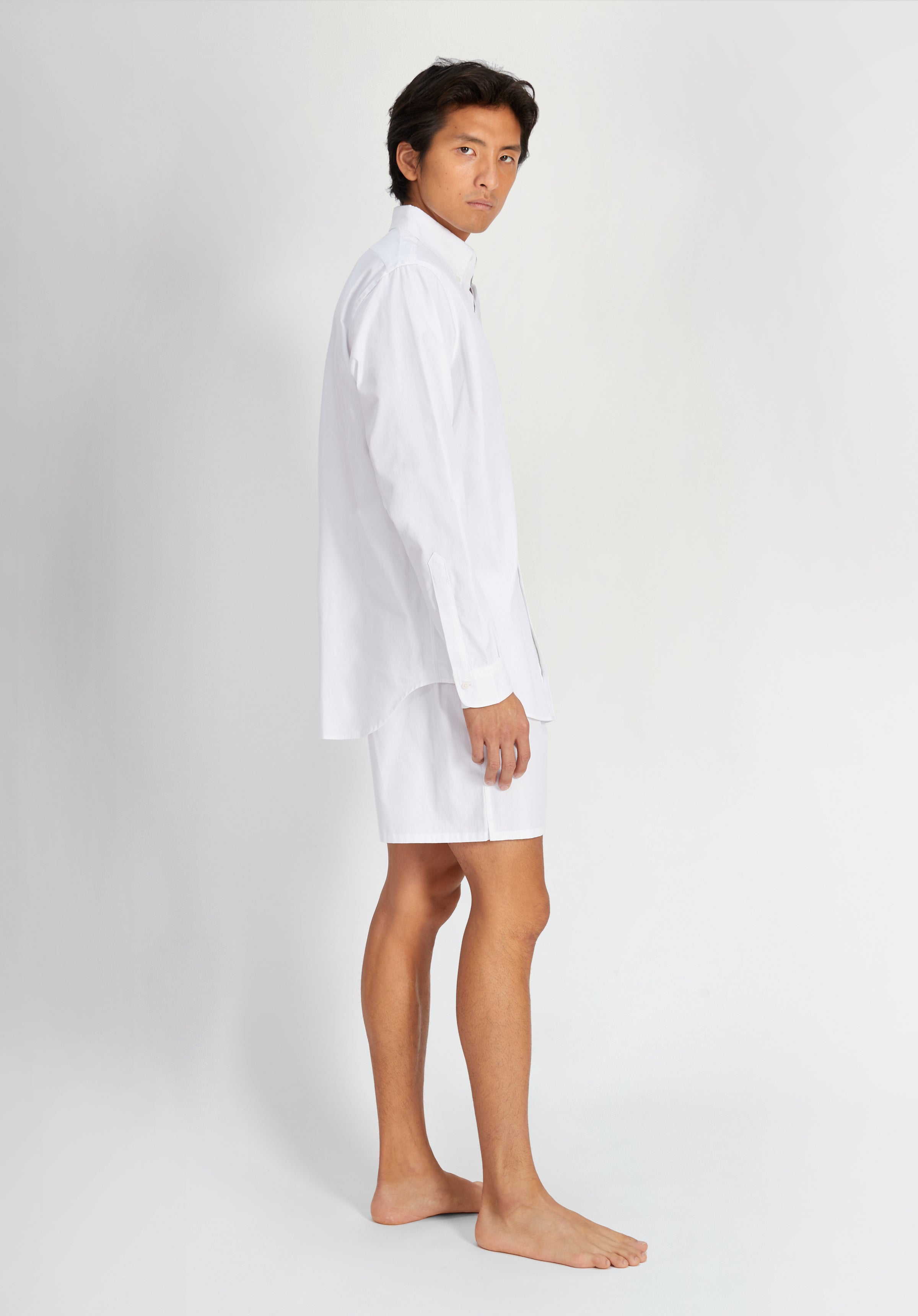 Penn Men's Short Sleeve Oxford Shirt in White - Casual Summer Wear for Work & Outdoor Activities