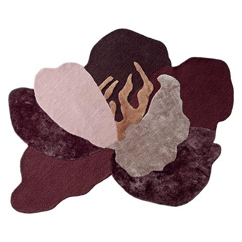Aytm Flores Rug - Soft Bohemian Area Rug for Living Room, Bedroom & Dorm - Non-Slip Vintage Floral Design Carpet for Home Decor