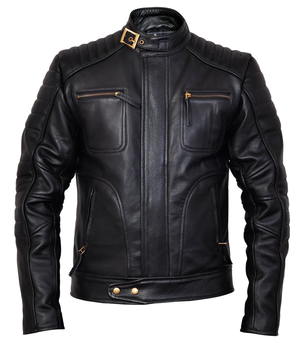 Charlie LONDON Men's Weybridge Genuine Leather Jacket - Premium Biker Style Motorcycle Jacket for Men - Perfect for Casual Wear, Riding & Outdoor Adventures