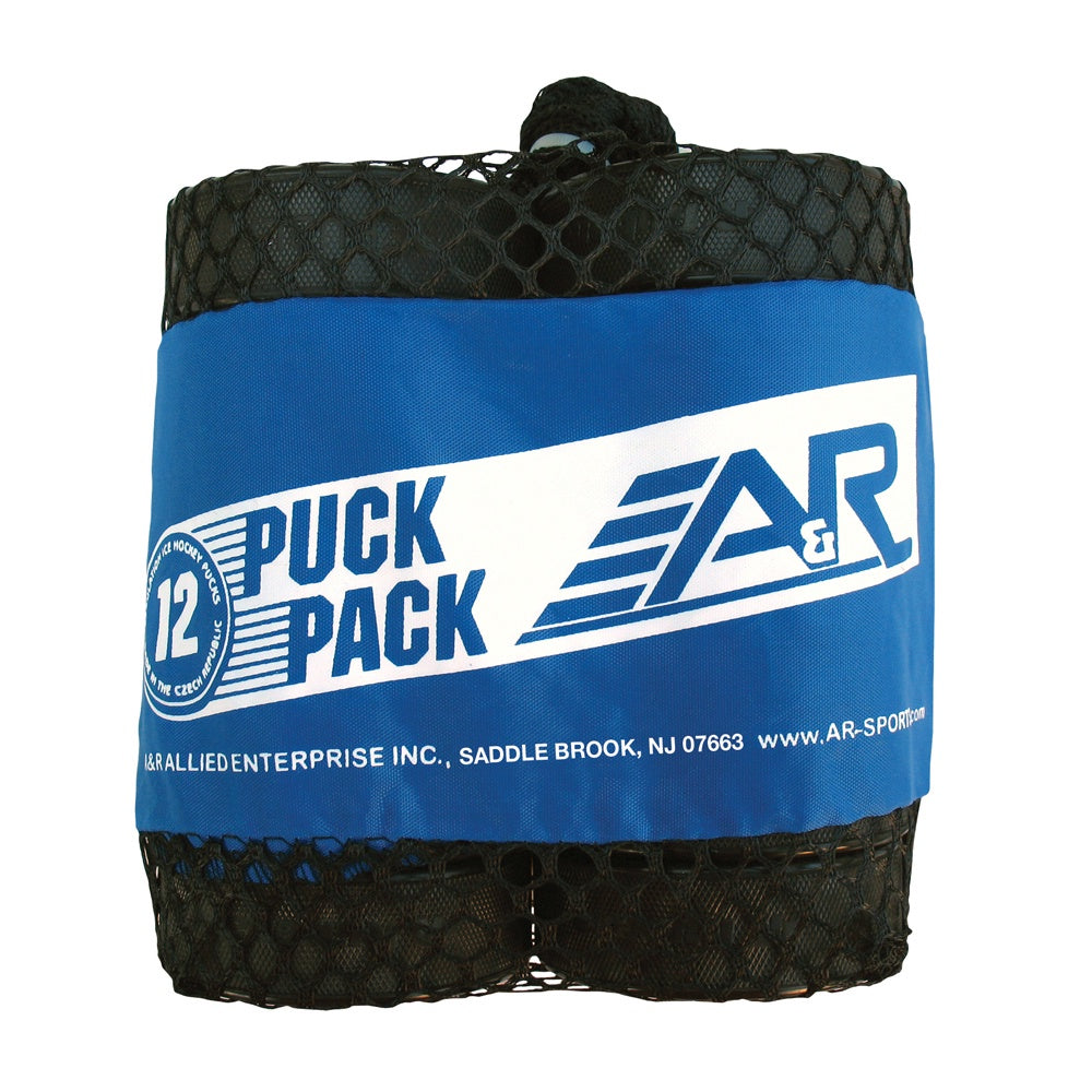 A&R 12 Pack Mesh Hockey Puck Bag - Durable Storage for Hockey Pucks, Ice Skating Accessories & Sports Equipment - Perfect for Hockey Practice, Rink Gear Organization & Team Equipment Transport