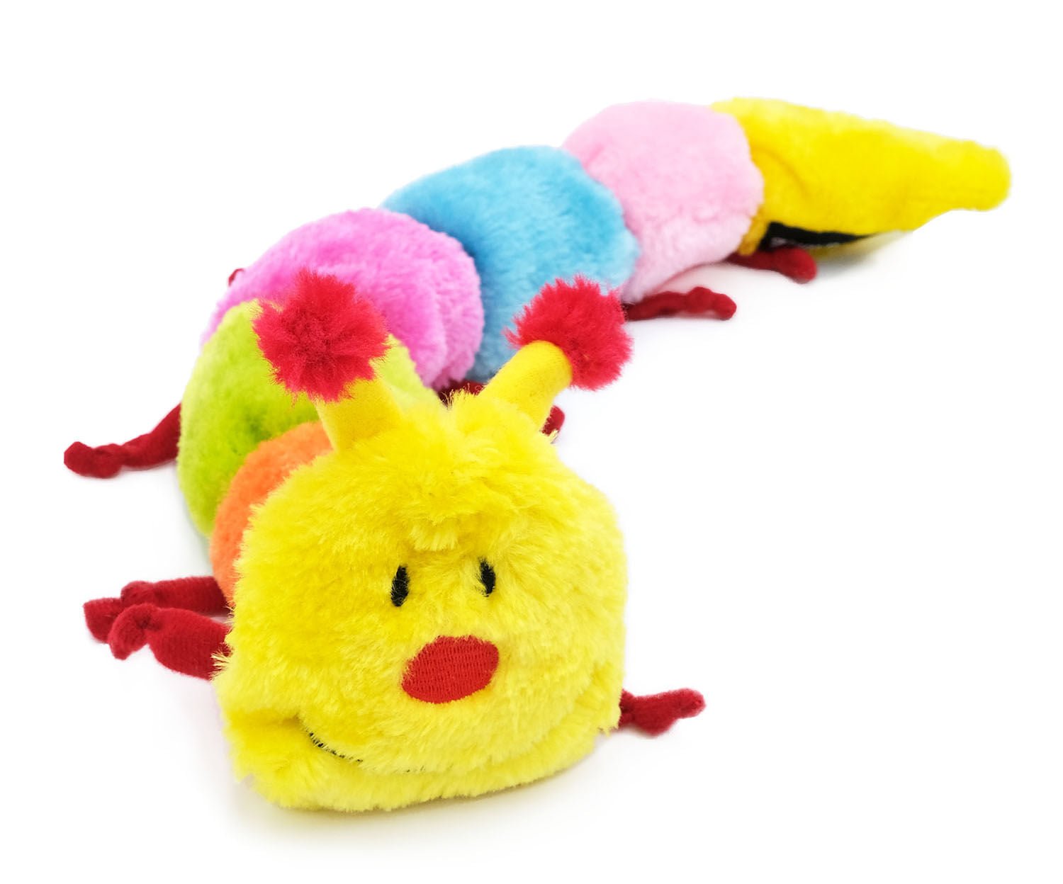 Interactive Caterpillar Plush Toy with 7 Squeakers - Soft Stuffed Animal for Babies & Toddlers - Perfect for Sensory Play, Early Learning, and Cuddling