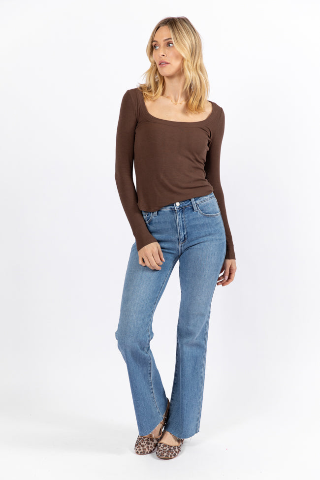 Eve Medium Wash Flare Jeans for Women - High Waisted Retro 70s Denim Pants | Casual Outfit, Vintage Style, Everyday Wear