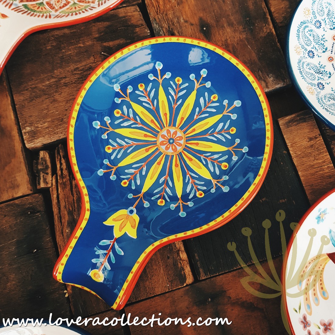 Colorful Ceramic Spoon Rest and Ladle Holder - Heat Resistant, Non-Slip Kitchen Utensil Organizer for Countertop (Set of 2) - Perfect for Cooking, Serving, and Keeping Your Stove Clean