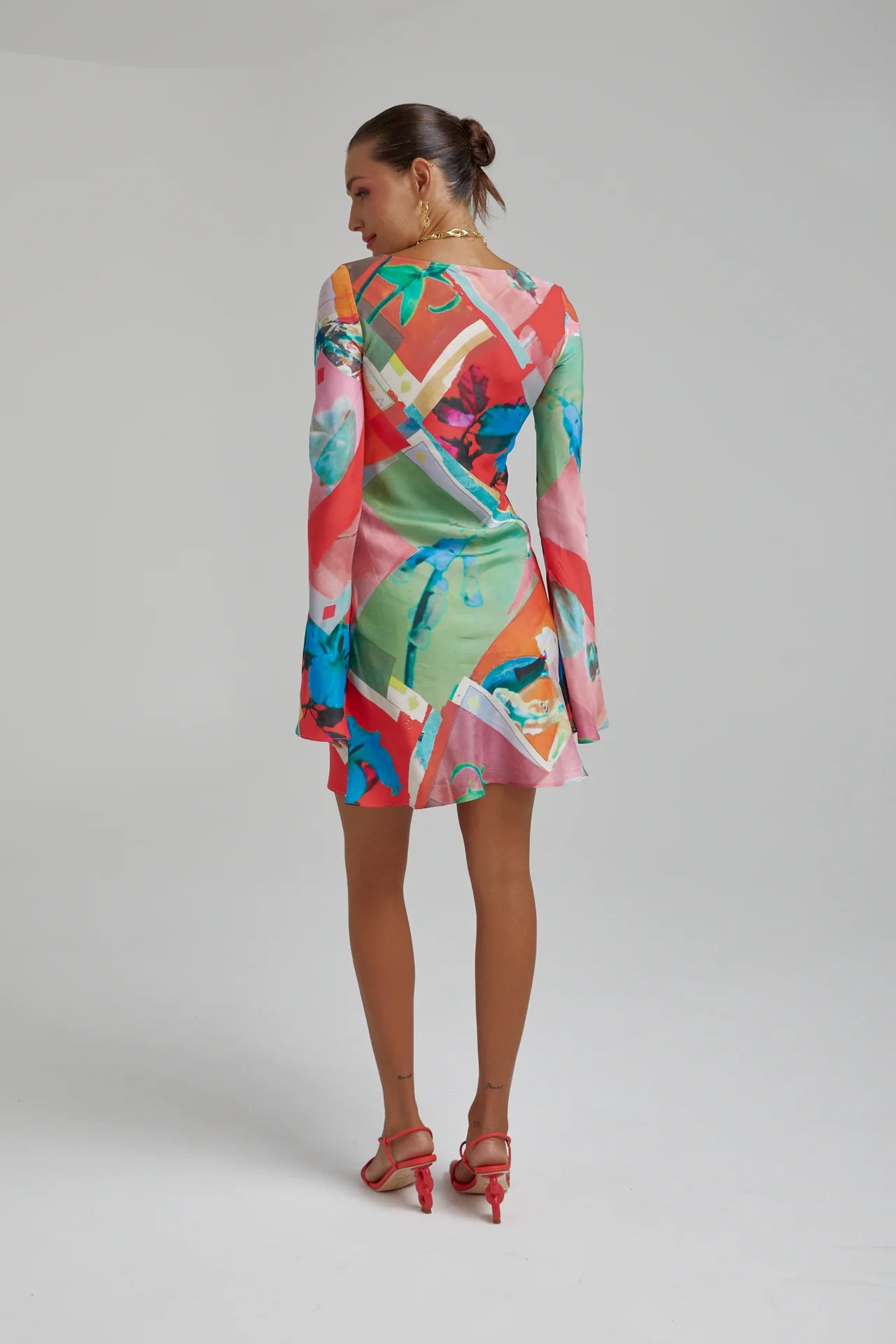 Farrah Mini Dress - Elegant Royal Montage Style for Women | Perfect for Parties, Weddings & Special Occasions
