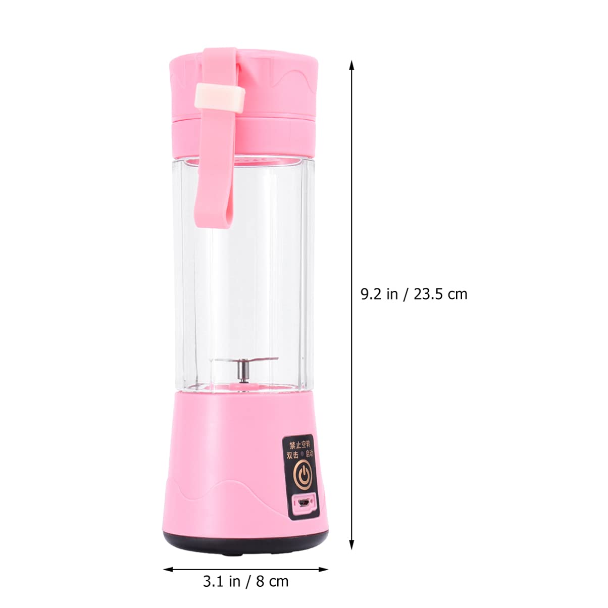 Portable USB Fruit Juicer Blender - Compact Handheld Mixer for Fresh Juice On The Go - Perfect for Travel, Office, and Home Use