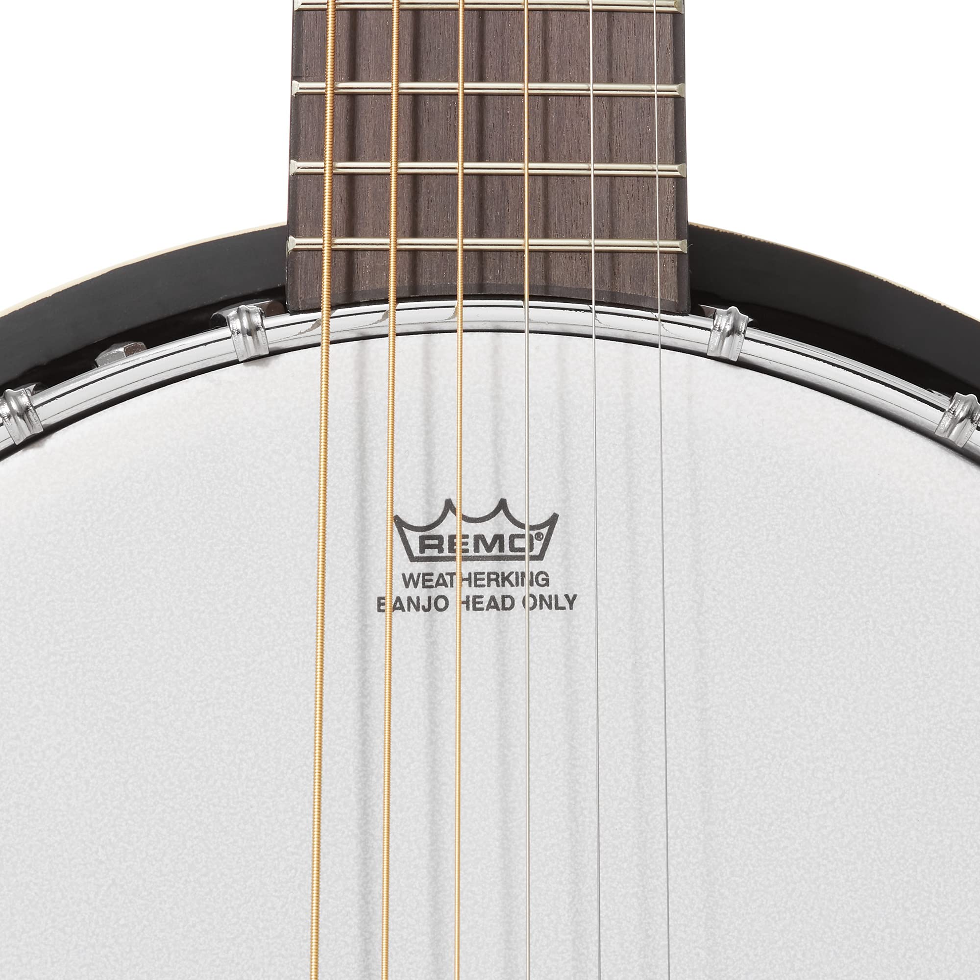 6-String Banjo Guitar with Closed Back Resonator & 24 Brackets - Perfect for Bluegrass, Folk Music & Live Performances