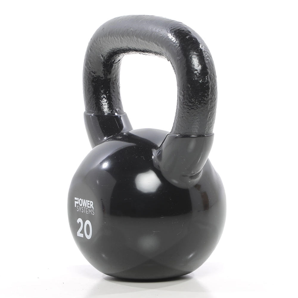 Premium Kettlebell for Strength Training - Power Systems Prime Cast Iron Kettlebell for Home Gym, CrossFit & Functional Fitness Workouts