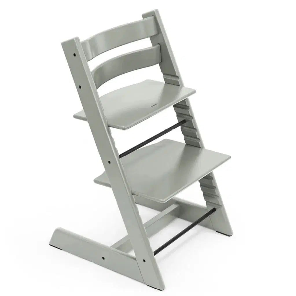 Stokke Tripp Trapp High Chair with Baby Set - Adjustable Ergonomic Wooden Chair for Toddlers & Kids, Glacier Green | Perfect for Dining, Feeding & Learning at Home