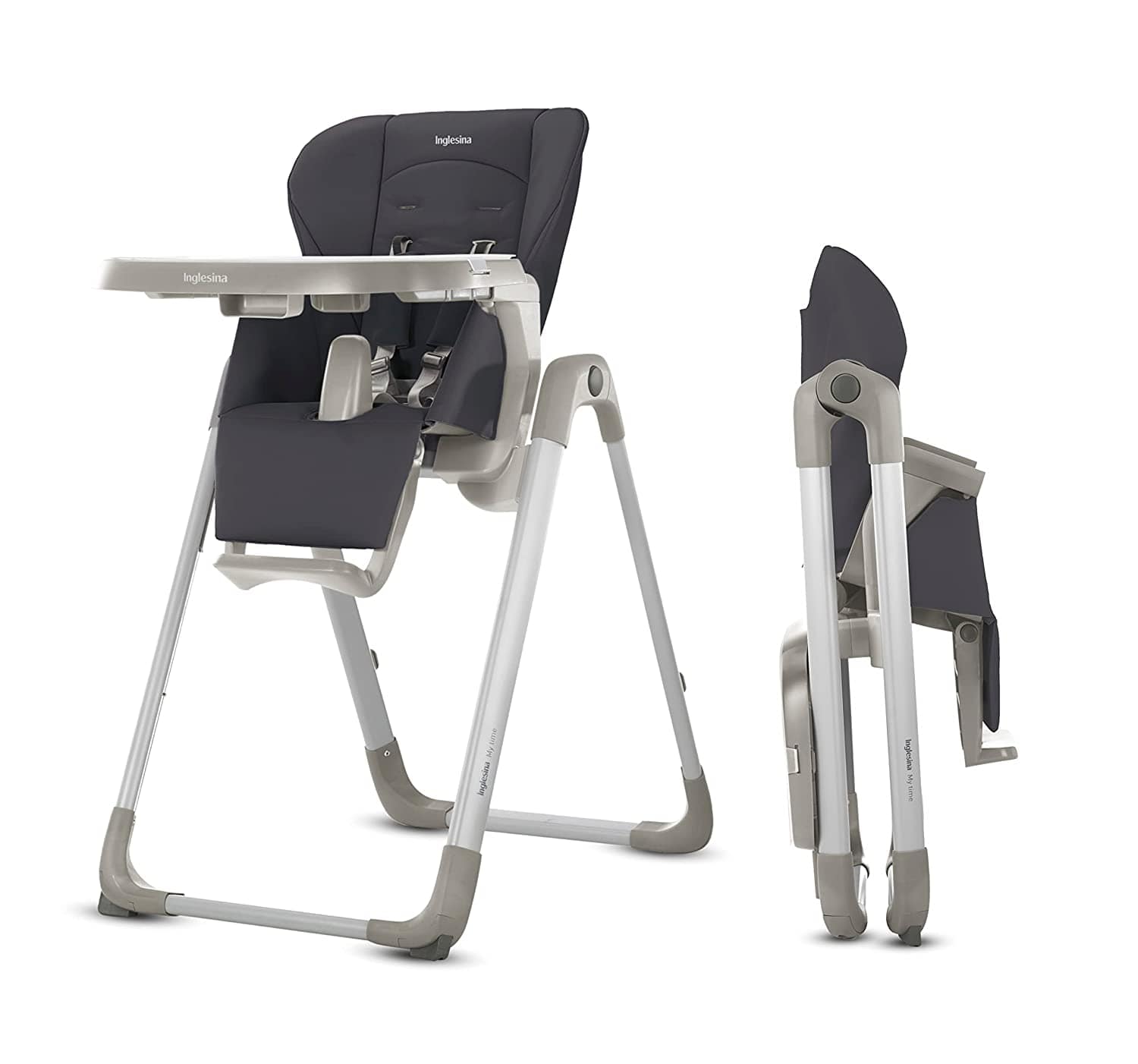 Inglesina My Time High Chair - Adjustable Baby Feeding Chair with Tray & Wheels for Easy Mealtime - Perfect for Home, Restaurant & Travel Use