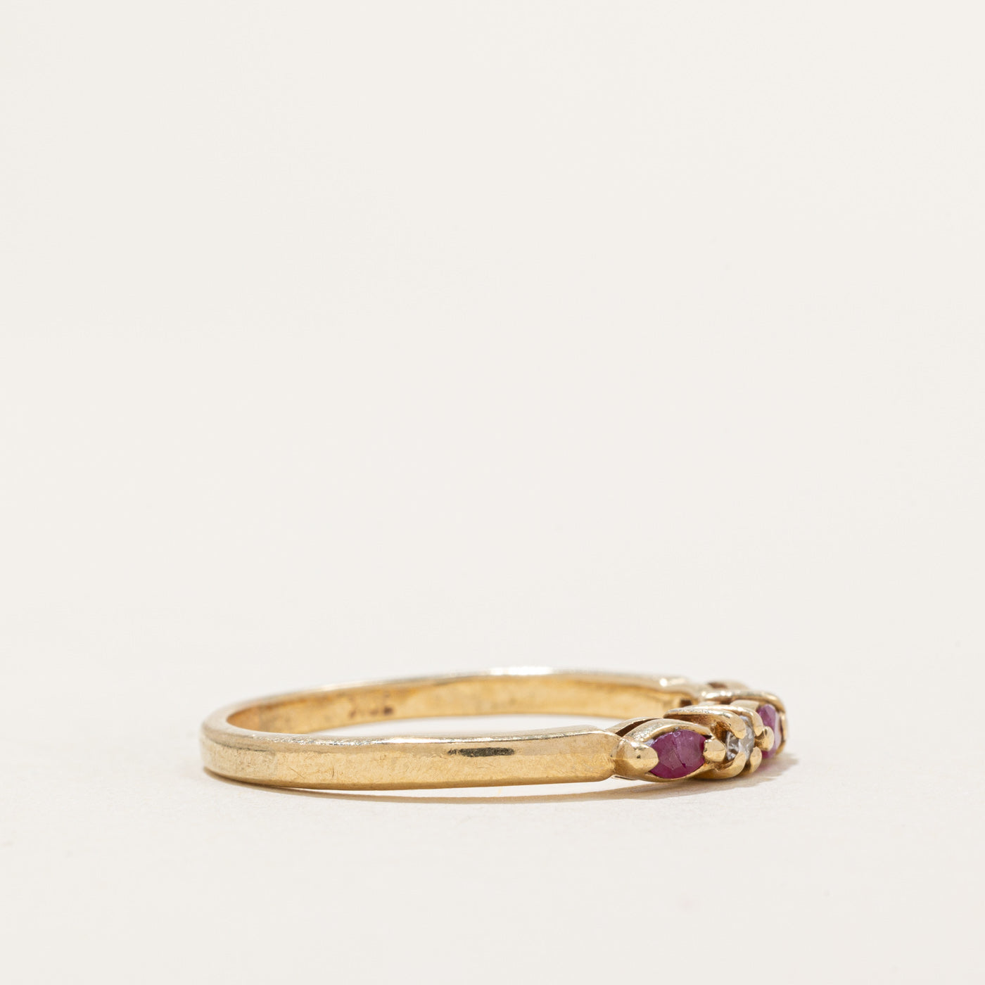 Exquisite Ruby & Diamond Ring | 0.18ctw Ruby & 0.05ctw Diamond | Size 8.75 | Elegant Jewelry for Women | Perfect for Engagement, Anniversary & Special Occasions