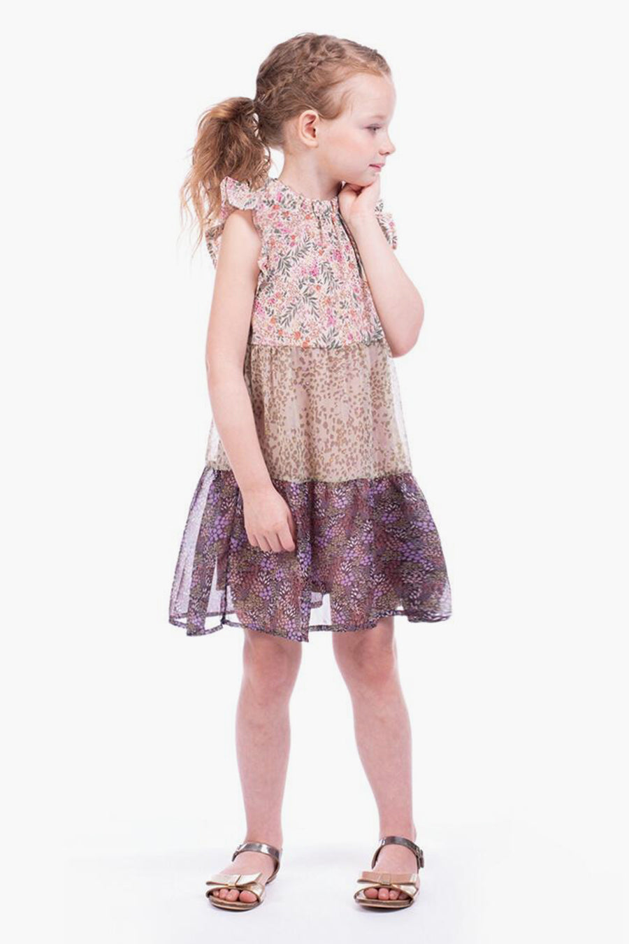 Imoga Tilly Garden Girls Dress - Floral Print Summer Dress for Kids - Perfect for Parties, School, and Outdoor Play