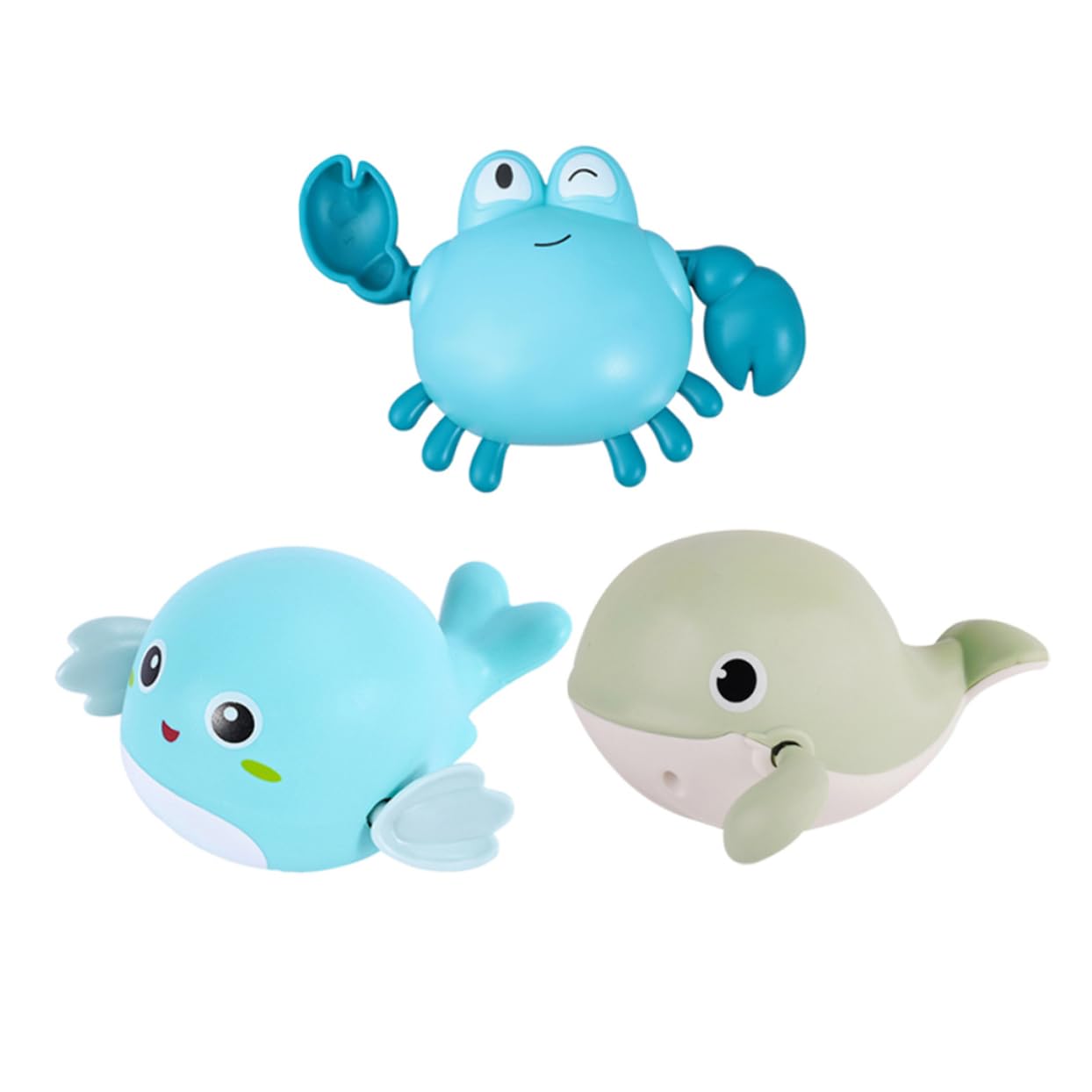 Totority 3-Piece Plastic Bathtub Toy Set for Kids - Fun Bath Time Playthings, Durable Bath Toys for Toddlers & Babies - Perfect for Water Play, Sensory Development & Bathtub Fun