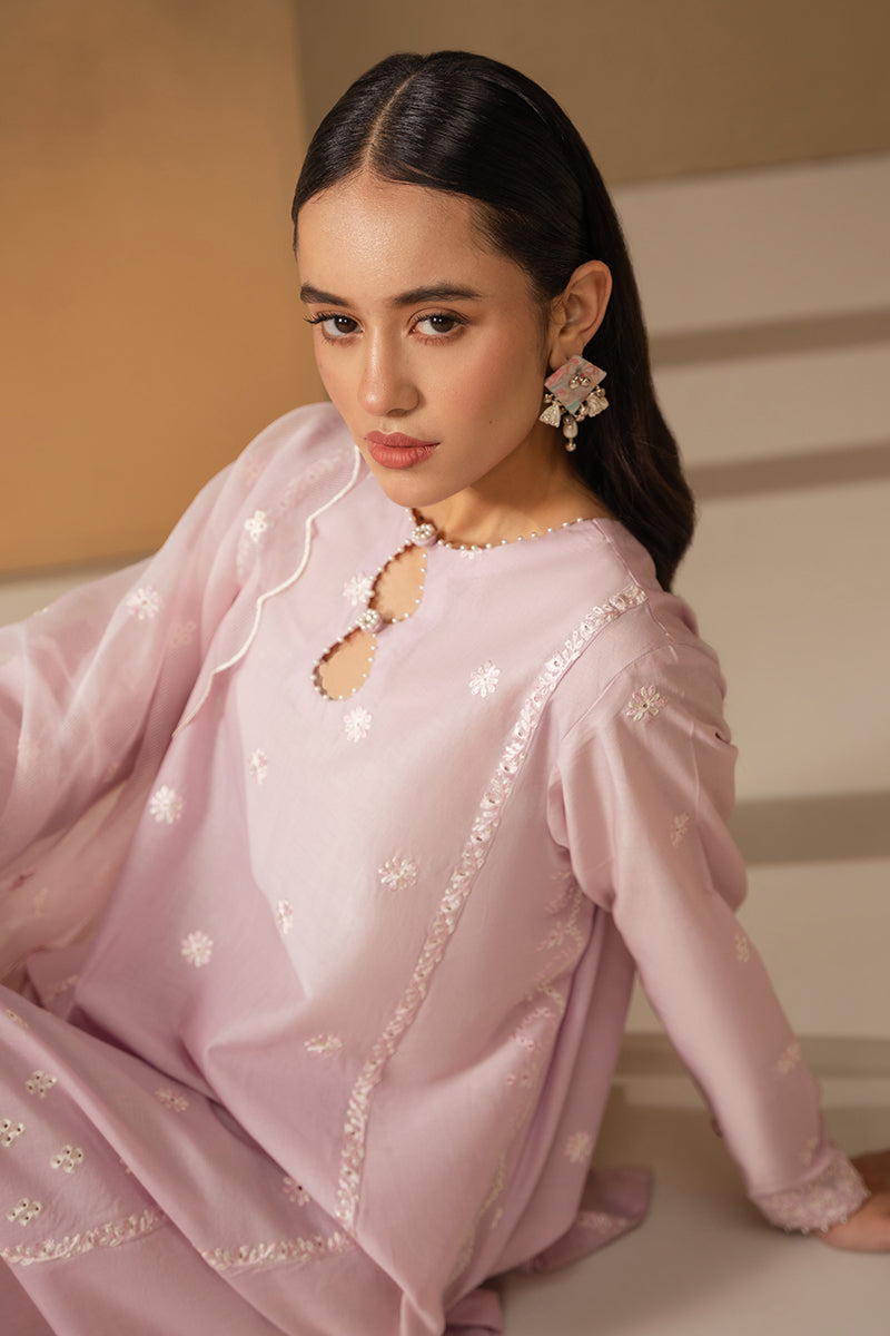LILAC GROVE 3-Piece Embroidered Lawn Suit for Women - Floral Design Summer Outfit for Casual Wear & Special Occasions