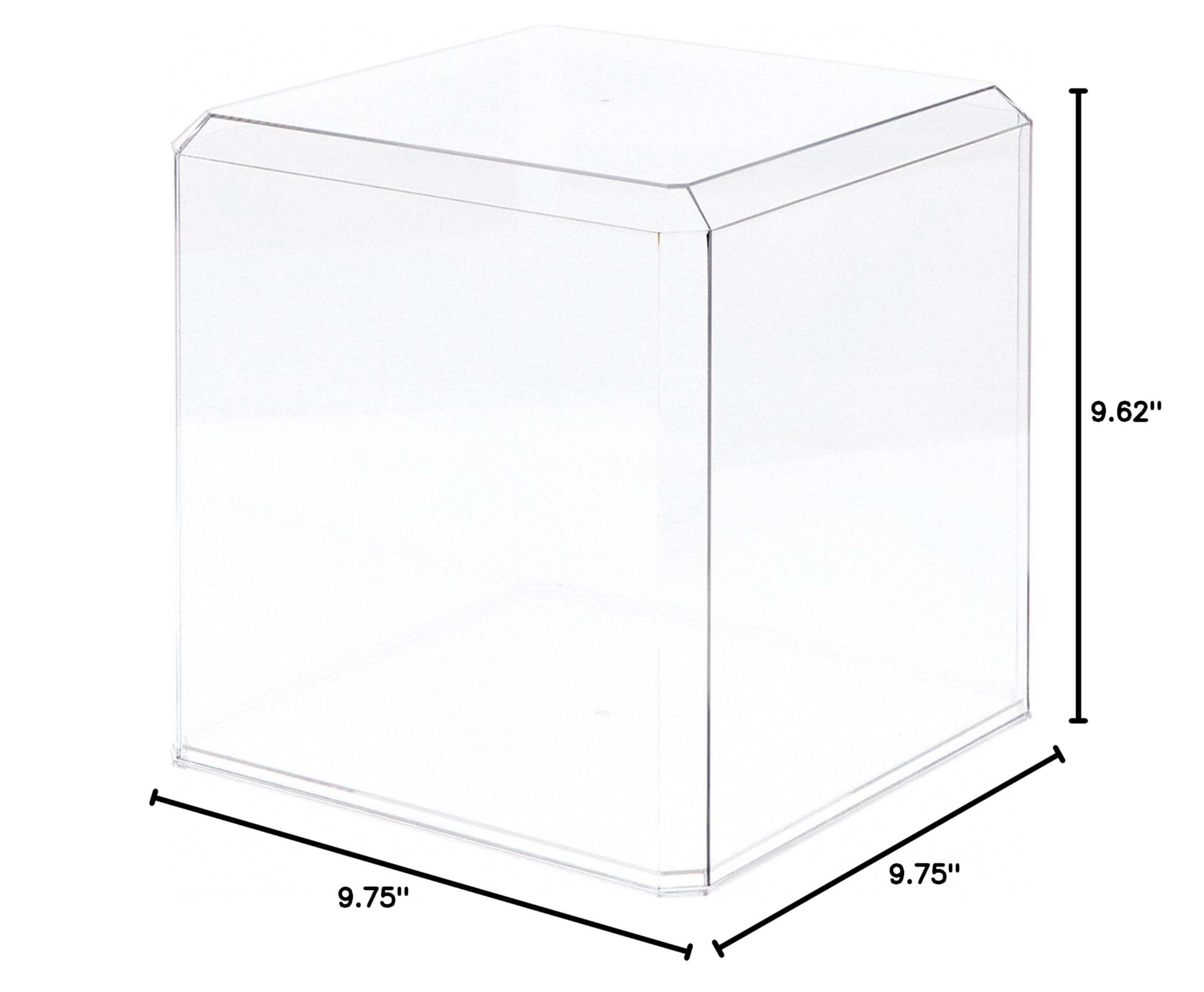 Pioneer Plastics 1010C Clear Plastic Display Case - 9.75