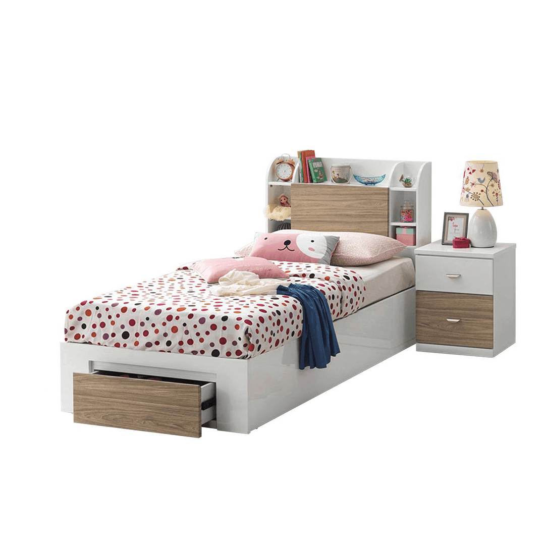 Hazel Queen Size Storage Bed Frame with Underbed Drawers - Modern Platform Bed for Small Spaces, Bedroom Organization & Extra Storage