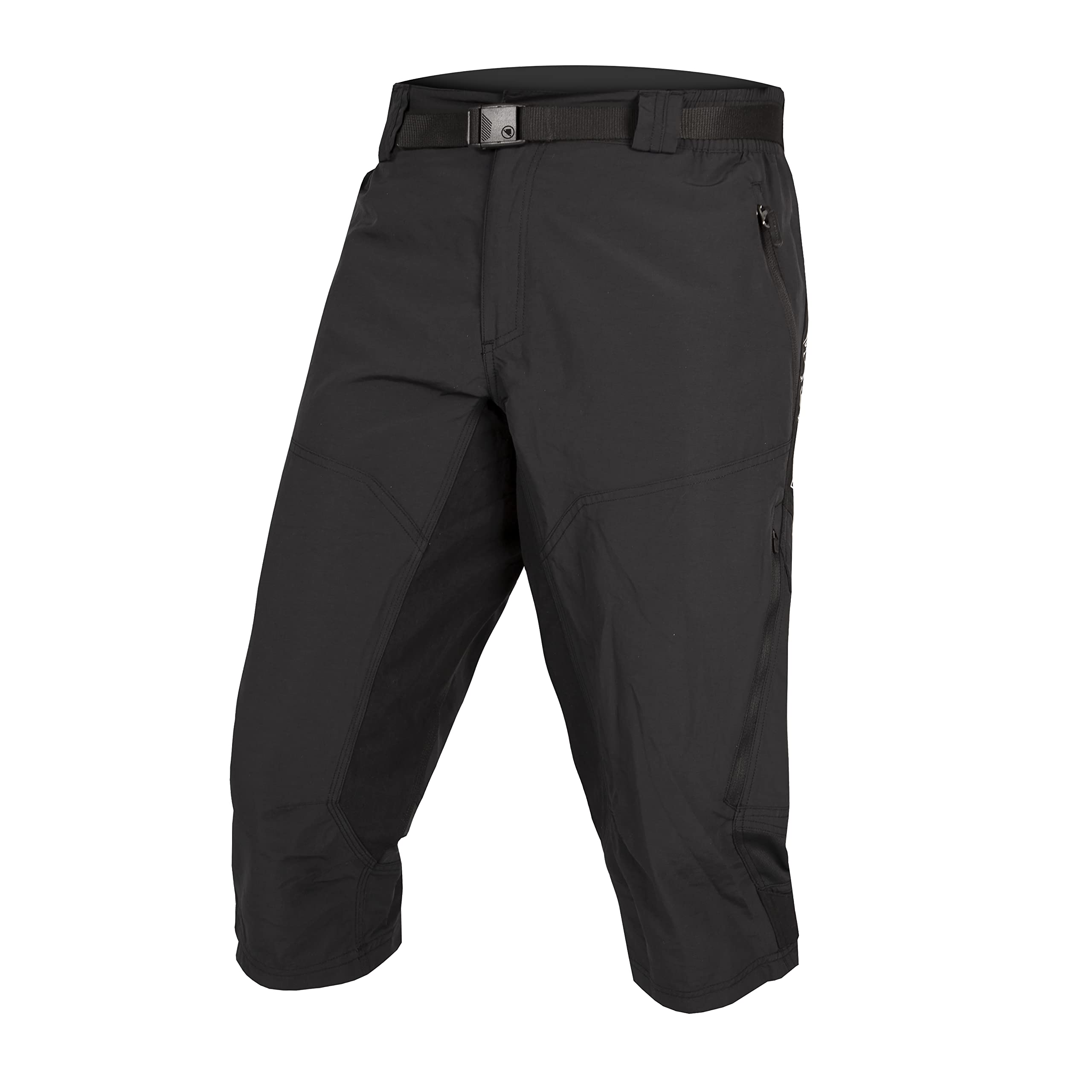 **Endura Men's Hummvee Mountain Bike Baggy Cycling Shorts with Liner - 3/4 Length, Black, Large | Durable & Comfortable for Trail Riding & Outdoor Adventures**    （优化要点：   1. 修正拼写错误（
