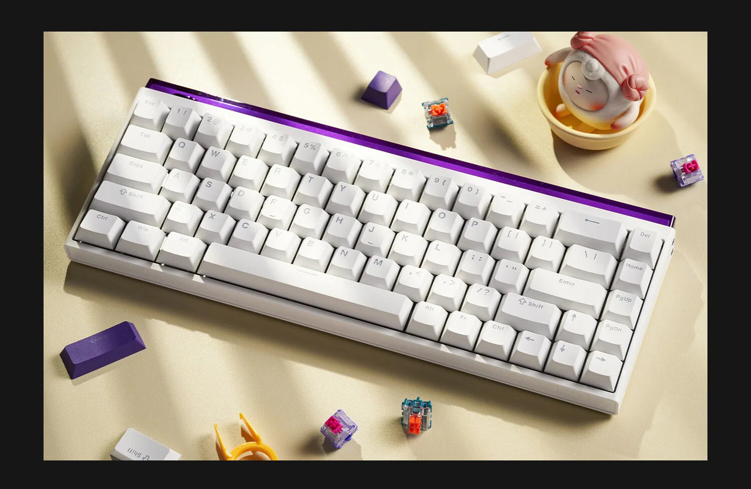 MADLIONS NANO68 PRO Hall Effect Rapid Trigger Gaming Keyboard - 68-Key Compact Mechanical Keyboard with Hot-Swappable Switches for PC, Mac, PS5 - Perfect for FPS, MOBA Gaming & Typing