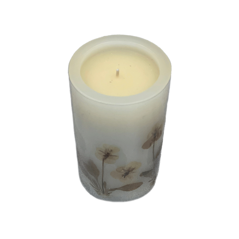 3D Silicone Round Pillar Candle Mold for DIY Candles - Perfect for Home Decor, Weddings, and Holiday Crafts