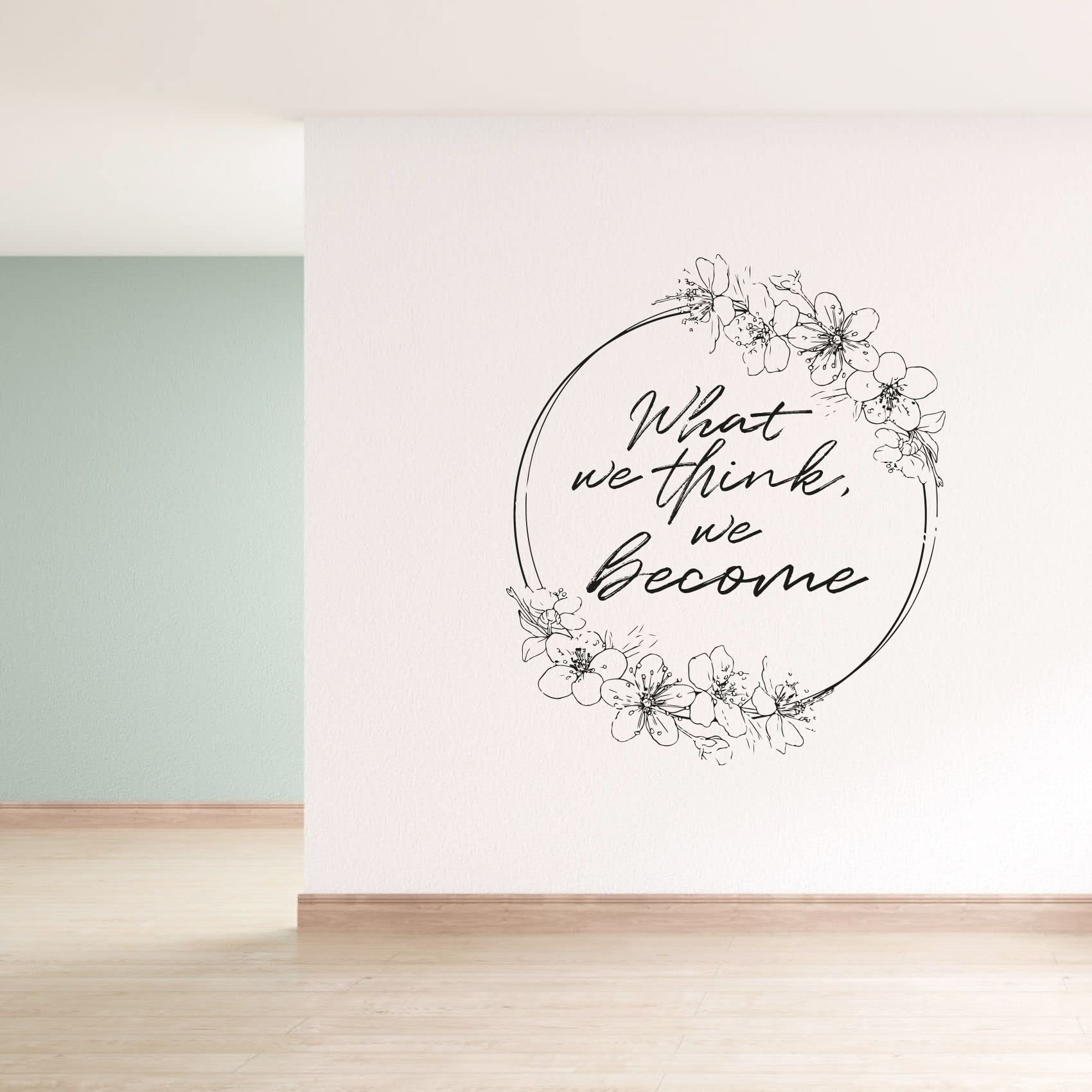 Japanese Cherry Blossom Sakura Wall Stickers - 20x20 Inch Vinyl Decals for Kids Room, Bedroom, Nursery & Home Decor - Beautiful Floral Wall Art for Girls & Boys - Perfect for Spring Themed Rooms & Asian Inspired Interior Design