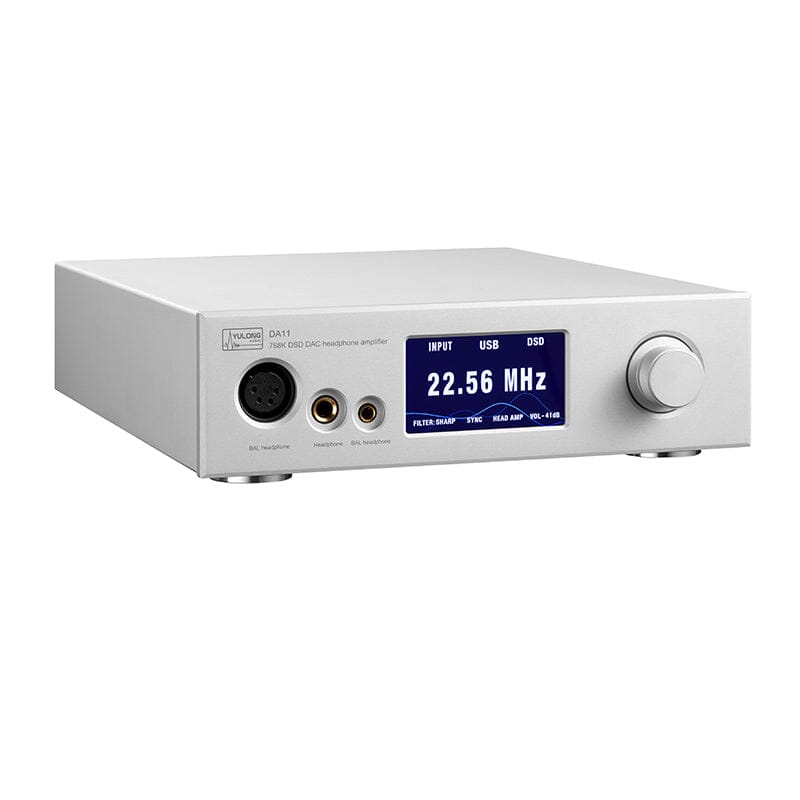 Yulong DA11 ES9038PRO Desktop DAC Amplifier - High Resolution Audio Preamp with USB/Coaxial/Optical Inputs for Home Audio & Studio Use