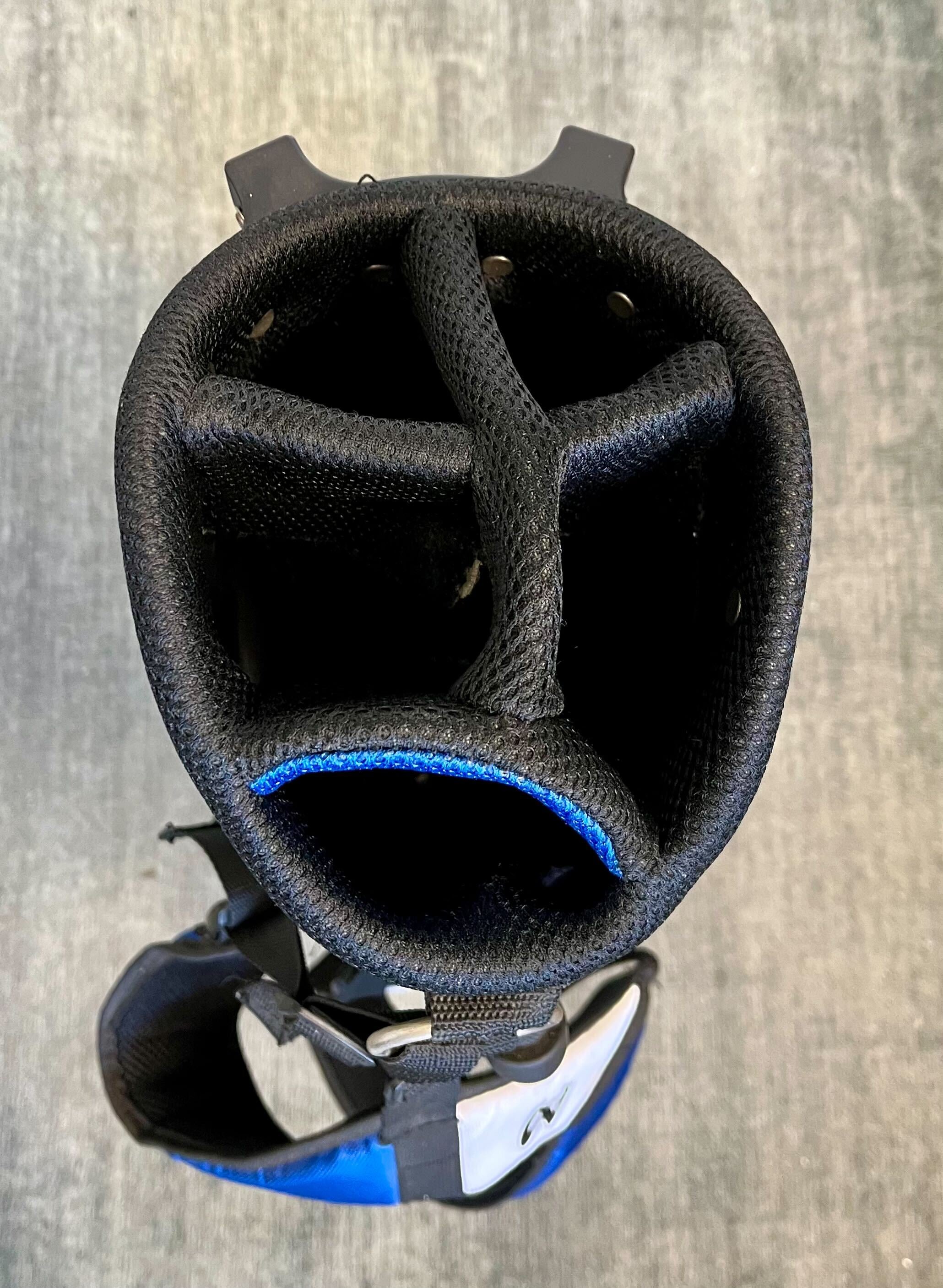 Maxfli Rev 3 Kids Stand Golf Bag - Lightweight Junior Golf Bag with 5 Dividers & 4 Pockets - Blue/Black/White - Perfect for Junior Golfers & Youth Golf Tournaments