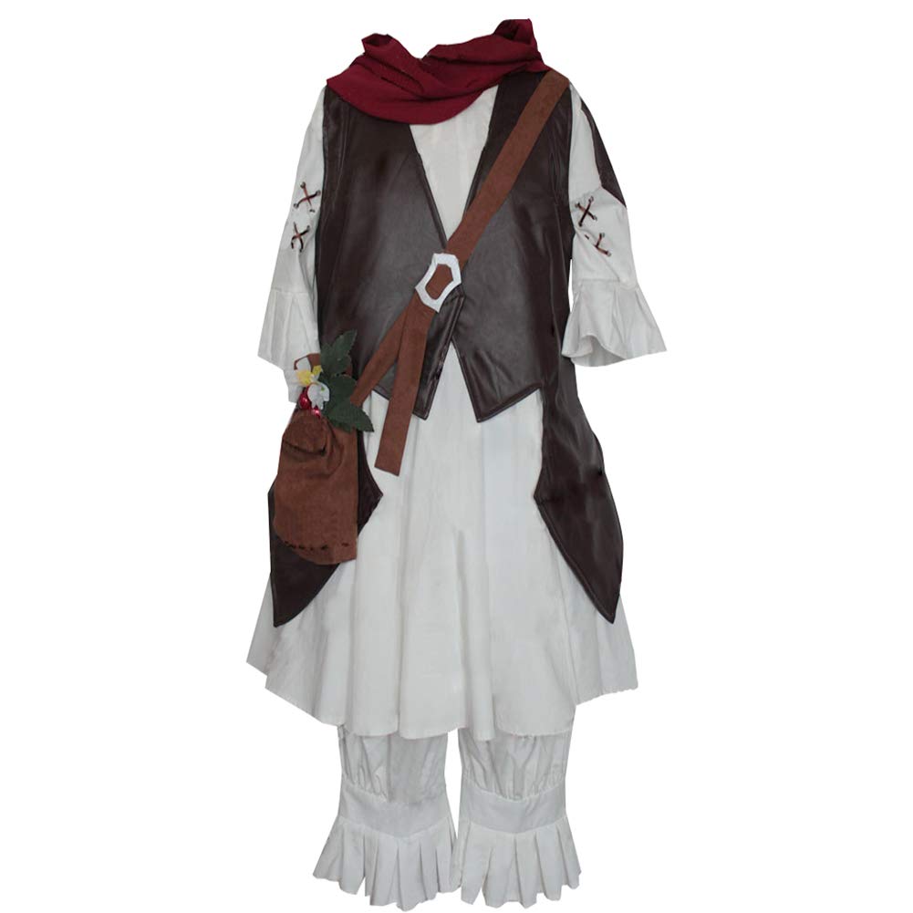 Anime Women Lalafell Cosplay Costume Outfit - Final Fantasy XIV FFXIV Game Character Halloween Cosplay Suit for Convention & Party