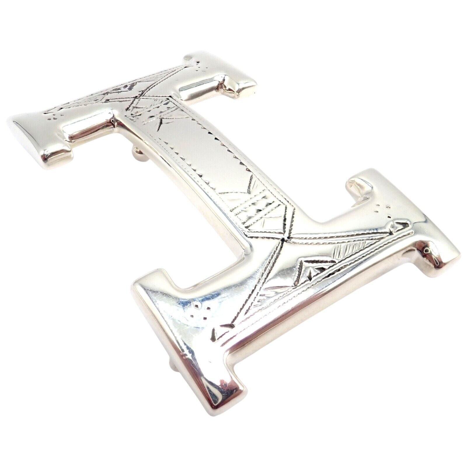 Authentic Hermes Silver Signature Classic Large H Belt Buckle 32mm - Luxury Designer Accessory for Men & Women | Perfect for Formal Events, Office Wear & Fashion Statements