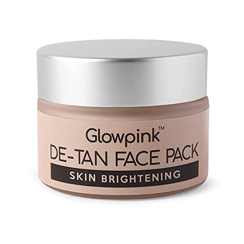 AZAZ Glowpink DeTan Face Pack - Skin Brightening Clay Mask for Glowing Skin, Tan Removal, Oil Control & Acne Treatment (50g) | Perfect for Daily Skincare & Spa Nights