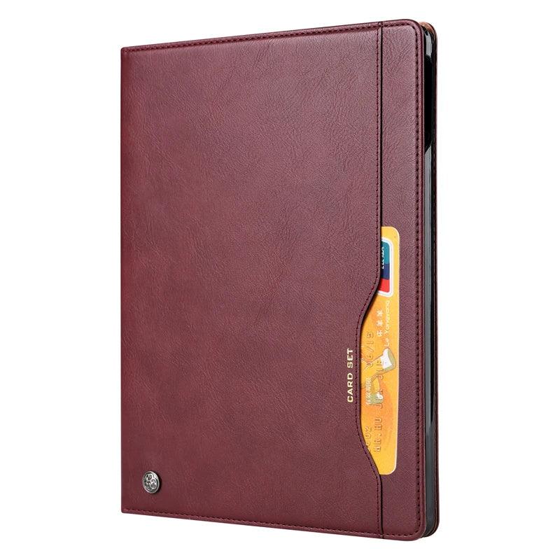 2024 iPad Pro 11-inch with Leather Flip Case - Business Folio Stand with Card Slot | Perfect for Office Work, Travel & Digital Note-Taking