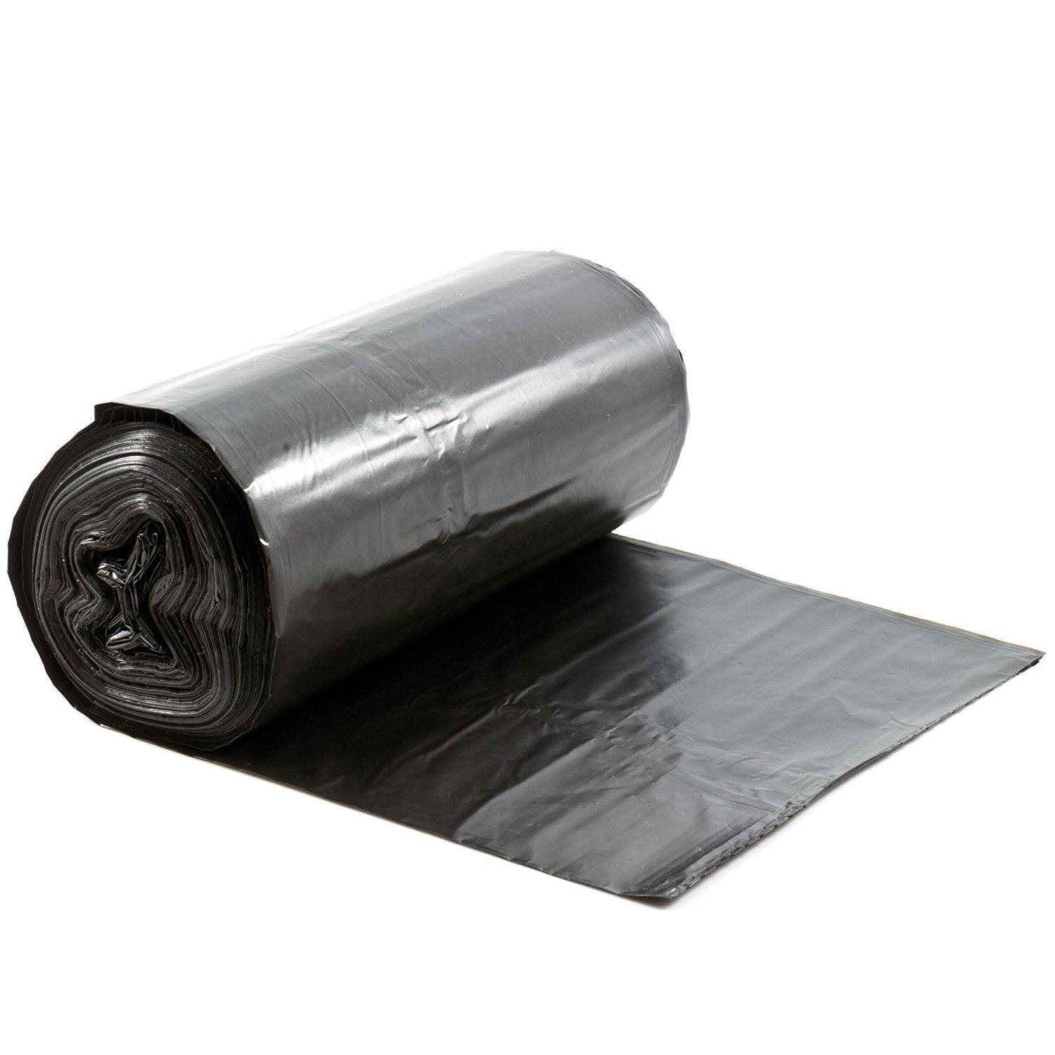100-Pack 55-60 Gallon Large Black Trash Bags 38x58 Inches - Heavy Duty Garbage Bags for Home, Office, and Outdoor Use