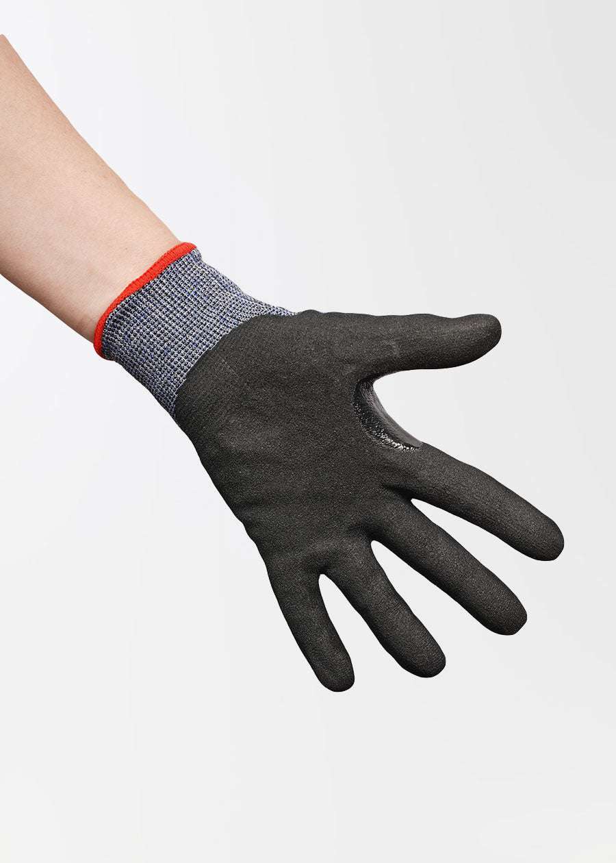Cut Resistant Level E Gloves - Blue - Industrial Safety Gloves for Food Processing, Construction & DIY Projects