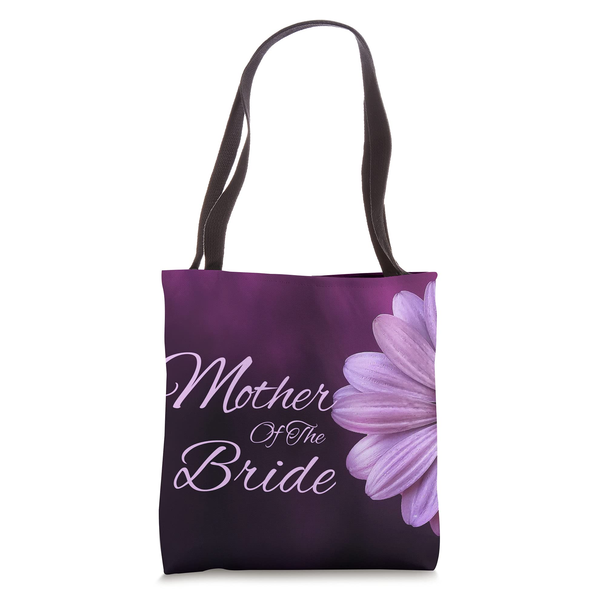 Elegant Purple Petal Flower Tote Bag for Mother of the Bride - Perfect for Weddings, Bridal Showers & Special Occasions