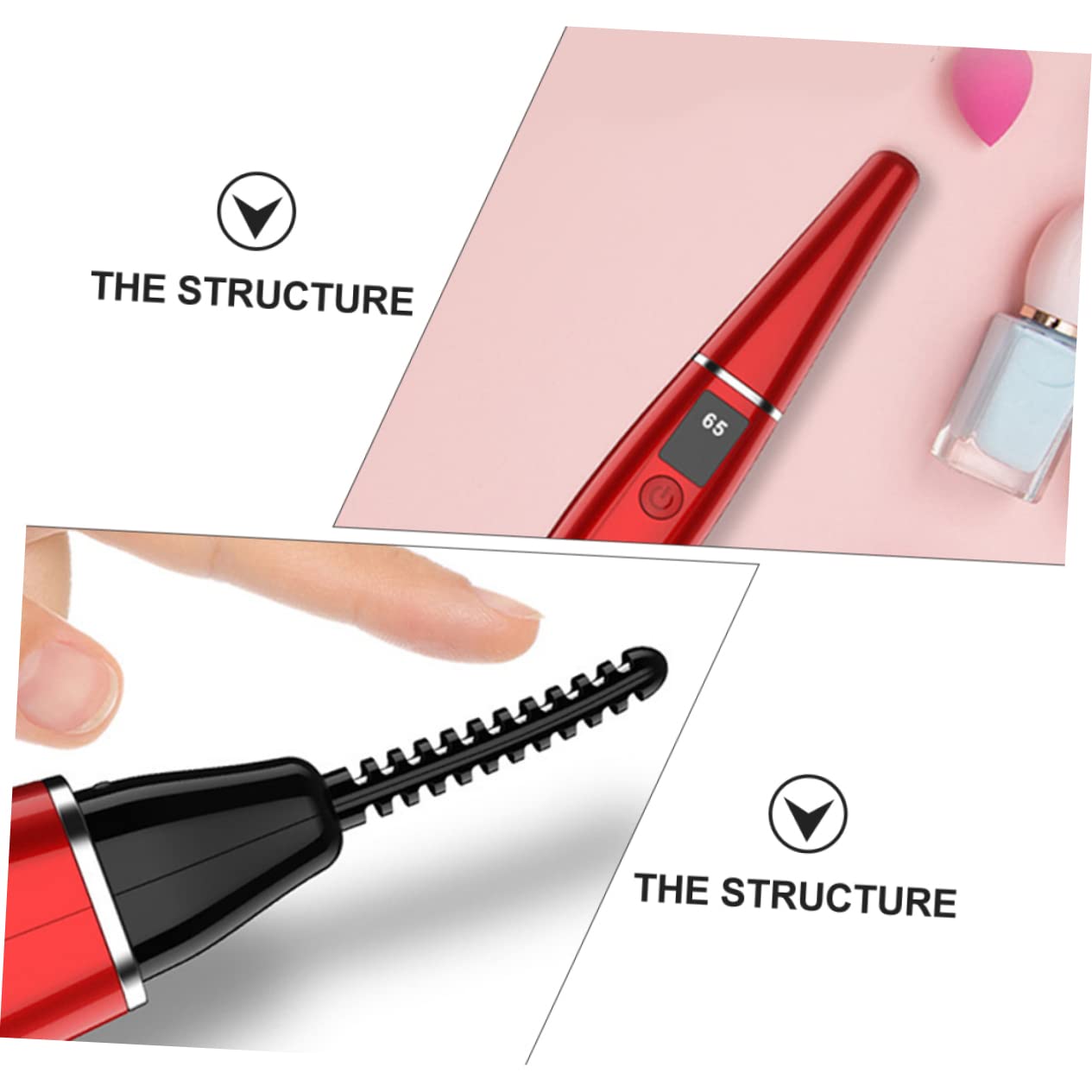 BIUDECO Professional Fast Heating Electric Eyelash Curler - 10 Second Quick Heat, Rechargeable & Compact for Travel - Perfect for Home, Salon, and On-the-Go Makeup Styling