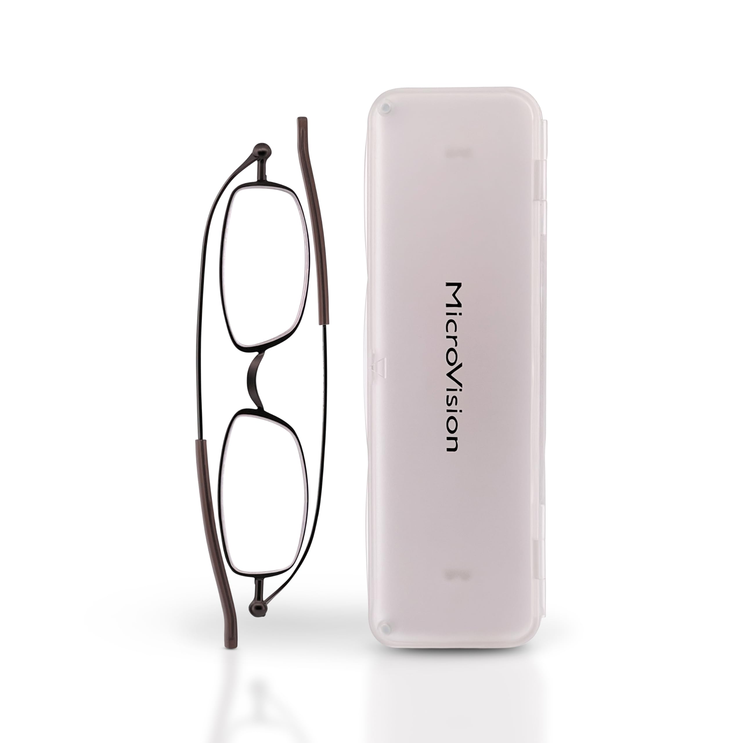 Flat Fold Air Reading Glasses with Patented Rolling Hinge Technology - Compact Case Included for Men & Women - Perfect for Travel, Reading, and Everyday Use