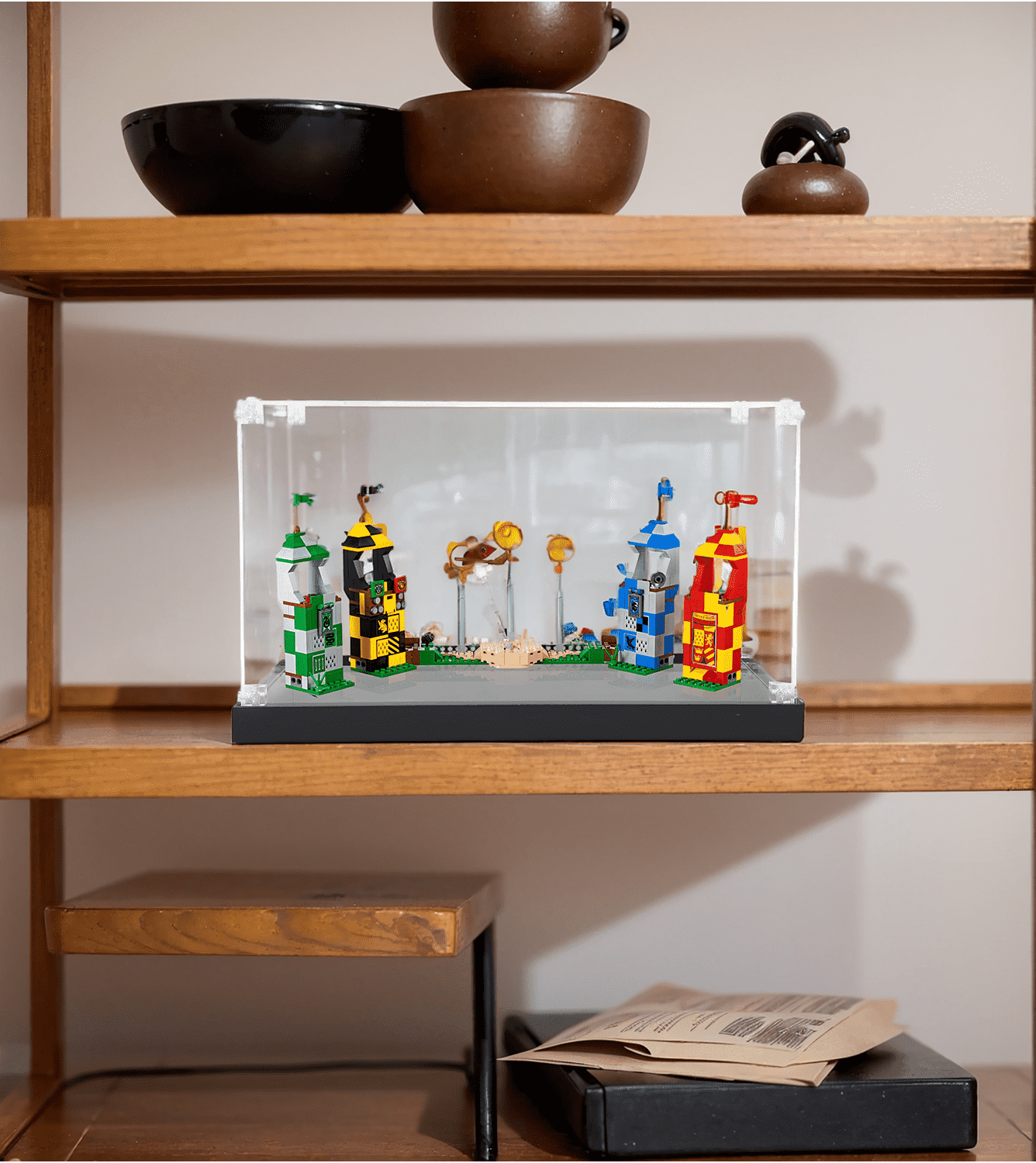LEGO Harry Potter Quidditch Match 75956 Display Case - Premium Acrylic Showcase for Collectible Building Sets - Perfect for Home Decor, Office Display & Gift for Potter Fans