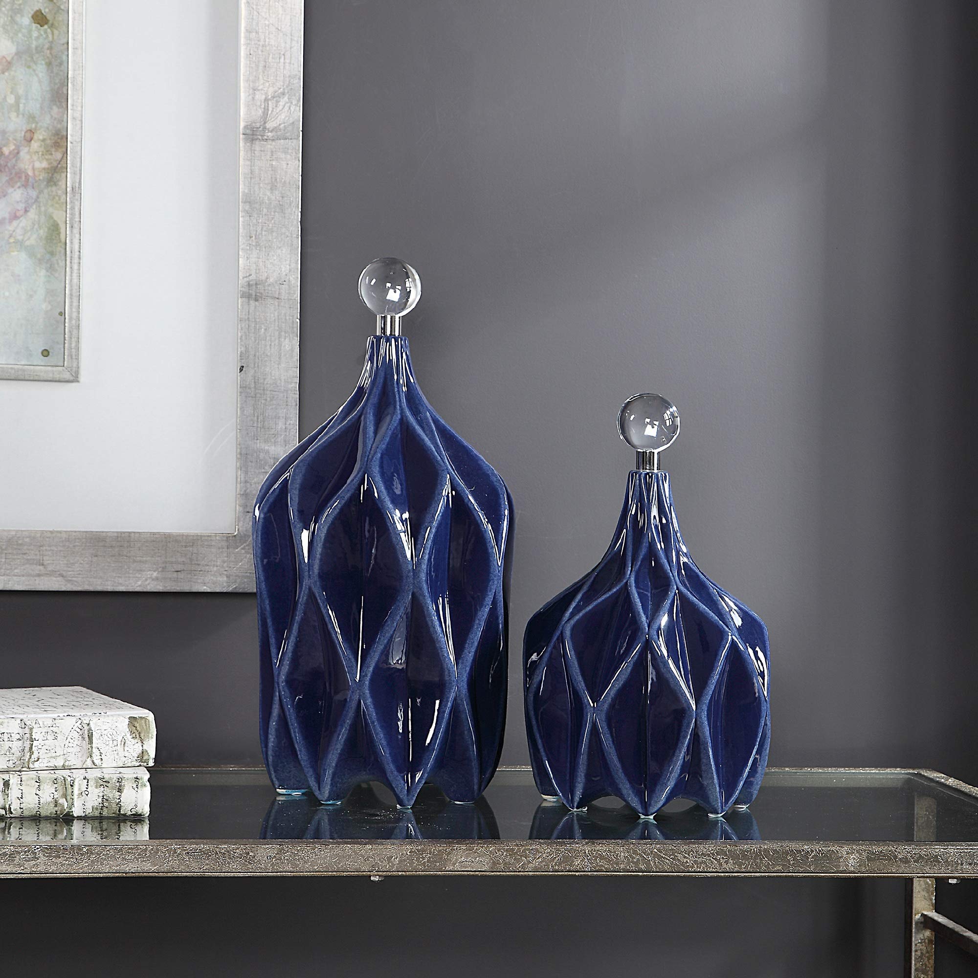 Modern Geometric Ceramic Vase - 17
