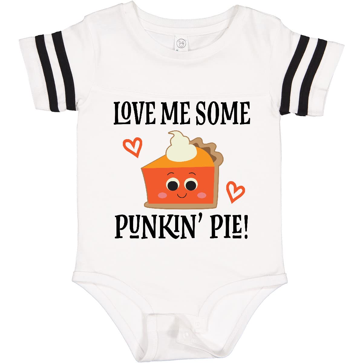 Inktastic Thanksgiving Love Pumpkin Pie Baby Bodysuit - Cute Holiday Outfit for Infants & Toddlers - Perfect for Family Gatherings, Photo Shoots & Autumn Celebrations